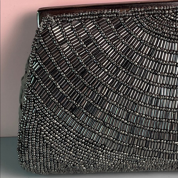 Moyna Silver Clutch Bag/Purse
